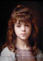 Portrait de jeune fille mignonne Alexei Harlamov